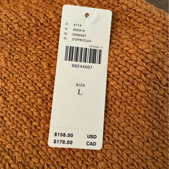 Maeve (Anthropologie) Women's Copper Sweater Cardigan Size L - Picture 6 of 8